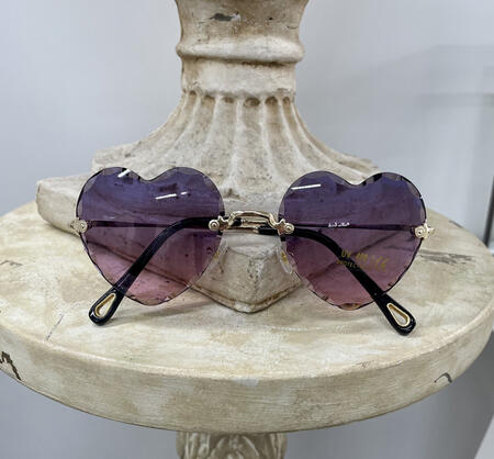 Cut glass Sunglasses-PurplePink